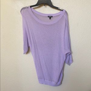 ♥️Express lavender sheer cute top